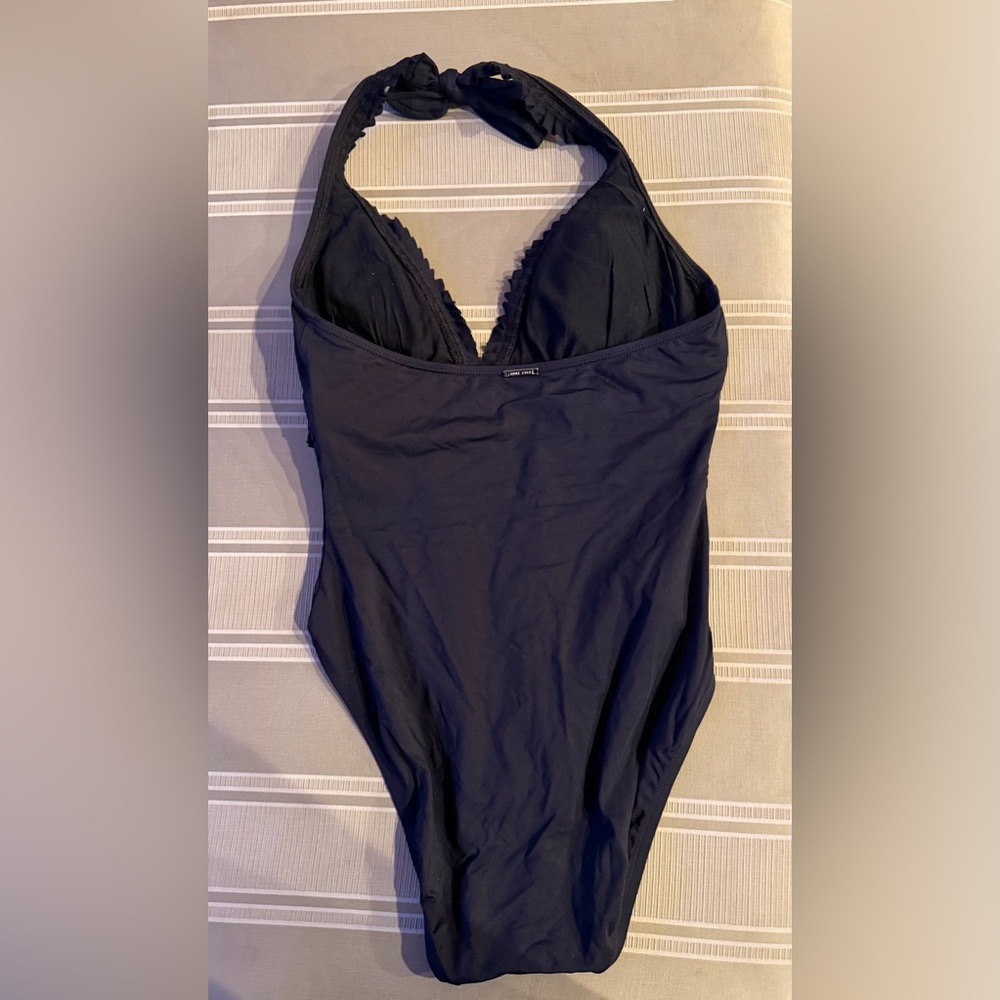 Anne Cole Black Ruffle One Piece Swimsuit - Picture 2 of 5